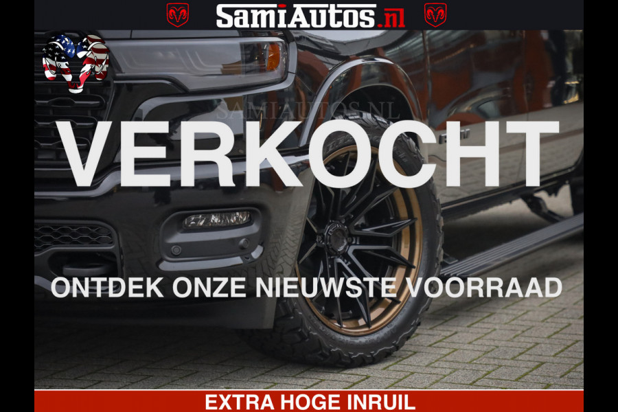 Dodge Ram 1500 Limited Night H.O 540HP 706Nm | Massage + Full Option | De Meest Luxe en Volle Pick-Up in zijn Klasse | Comfortabele Dubbele Cabine met Royale 5 Zitplaatsen | BPM vrij | Nu Leverbaar uit Voorraad | Voorraad Nr 2323 - 5168