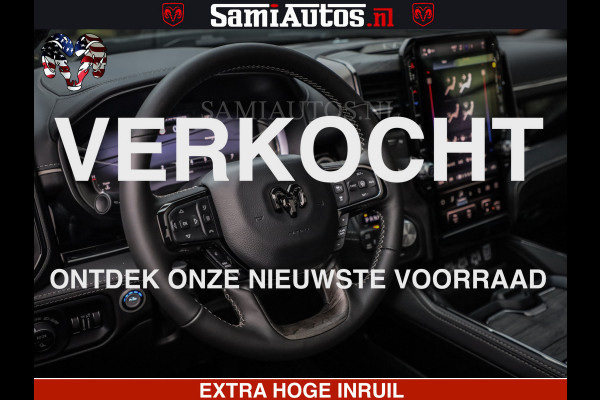 Dodge Ram 1500 Limited Night H.O 540HP 706Nm | Massage + Full Option | De Meest Luxe en Volle Pick-Up in zijn Klasse | Comfortabele Dubbele Cabine met Royale 5 Zitplaatsen | BPM vrij | Nu Leverbaar uit Voorraad | Voorraad Nr 2323 - 5168