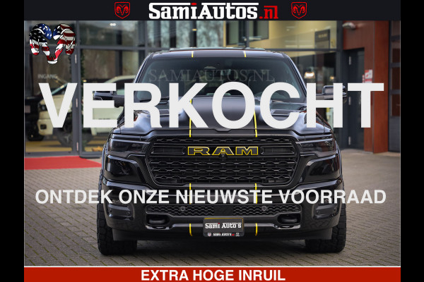 Dodge Ram 1500 Limited Night H.O 540HP 706Nm | Massage + Full Option | De Meest Luxe en Volle Pick-Up in zijn Klasse | Comfortabele Dubbele Cabine met Royale 5 Zitplaatsen | BPM vrij | Nu Leverbaar uit Voorraad | Voorraad Nr 2329 - 5135