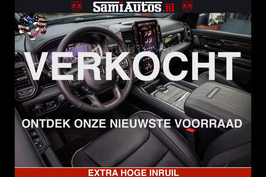 Dodge Ram 1500 Limited Night H.O 540HP 706Nm | Massage + Full Option | De Meest Luxe en Volle Pick-Up in zijn Klasse | Comfortabele Dubbele Cabine met Royale 5 Zitplaatsen | BPM vrij | Nu Leverbaar uit Voorraad | Voorraad Nr 2329 - 5135
