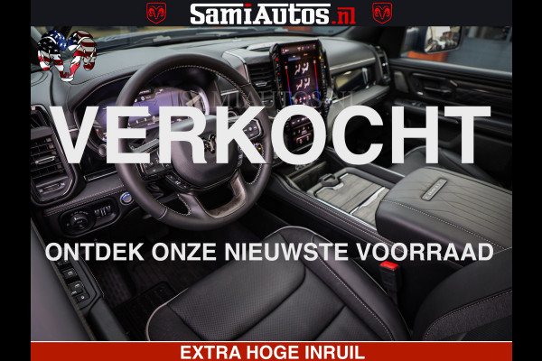 Dodge Ram 1500 Limited Night H.O 540HP 706Nm | Massage + Full Option | De Meest Luxe en Volle Pick-Up in zijn Klasse | Comfortabele Dubbele Cabine met Royale 5 Zitplaatsen | BPM vrij | Nu Leverbaar uit Voorraad | Voorraad Nr 2329 - 5135