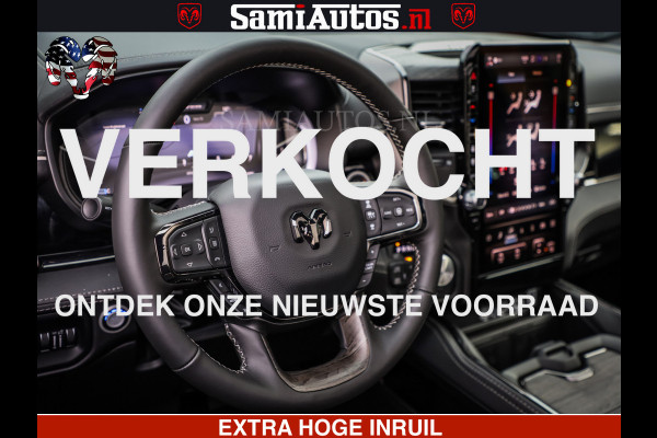Dodge Ram 1500 Limited Night H.O 540HP 706Nm | Massage + Full Option | De Meest Luxe en Volle Pick-Up in zijn Klasse | Comfortabele Dubbele Cabine met Royale 5 Zitplaatsen | BPM vrij | Nu Leverbaar uit Voorraad | Voorraad Nr 2329 - 5135