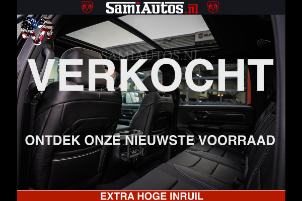 Dodge Ram 1500 Limited Night H.O 540HP 706Nm | Massage + Full Option | De Meest Luxe en Volle Pick-Up in zijn Klasse | Comfortabele Dubbele Cabine met Royale 5 Zitplaatsen | BPM vrij | Nu Leverbaar uit Voorraad | Voorraad Nr 2329 - 5135