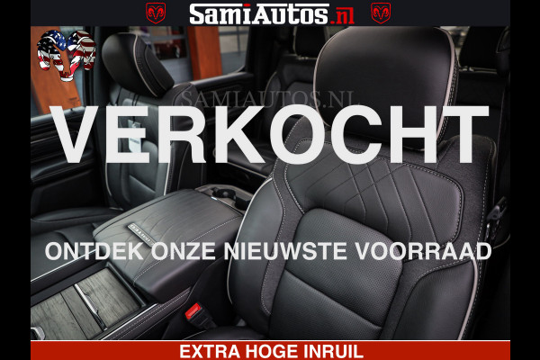 Dodge Ram 1500 Limited Night H.O 540HP 706Nm | Massage + Full Option | De Meest Luxe en Volle Pick-Up in zijn Klasse | Comfortabele Dubbele Cabine met Royale 5 Zitplaatsen | BPM vrij | Nu Leverbaar uit Voorraad | Voorraad Nr 2329 - 5135