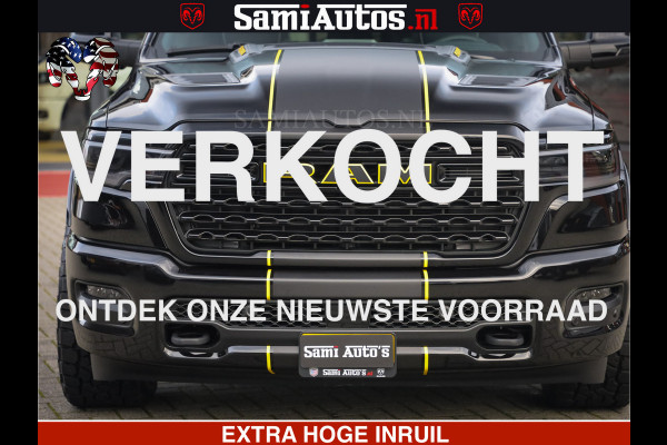 Dodge Ram 1500 Limited Night H.O 540HP 706Nm | Massage + Full Option | De Meest Luxe en Volle Pick-Up in zijn Klasse | Comfortabele Dubbele Cabine met Royale 5 Zitplaatsen | BPM vrij | Nu Leverbaar uit Voorraad | Voorraad Nr 2329 - 5135