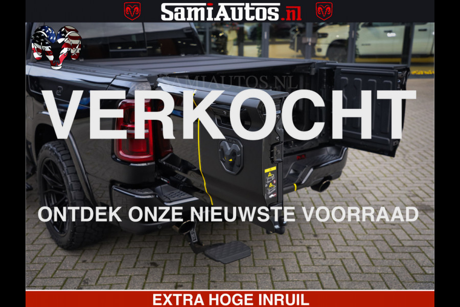 Dodge Ram 1500 Limited Night H.O 540HP 706Nm | Massage + Full Option | De Meest Luxe en Volle Pick-Up in zijn Klasse | Comfortabele Dubbele Cabine met Royale 5 Zitplaatsen | BPM vrij | Nu Leverbaar uit Voorraad | Voorraad Nr 2329 - 5135