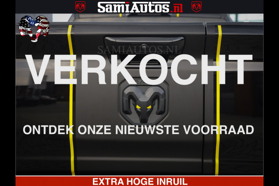Dodge Ram 1500 Limited Night H.O 540HP 706Nm | Massage + Full Option | De Meest Luxe en Volle Pick-Up in zijn Klasse | Comfortabele Dubbele Cabine met Royale 5 Zitplaatsen | BPM vrij | Nu Leverbaar uit Voorraad | Voorraad Nr 2329 - 5135