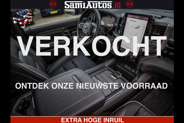 Dodge Ram 1500 Limited Night H.O 540HP 706Nm | Massage + Full Option | De Meest Luxe en Volle Pick-Up in zijn Klasse | Comfortabele Dubbele Cabine met Royale 5 Zitplaatsen | BPM vrij | Nu Leverbaar uit Voorraad | Voorraad Nr 2329 - 5135