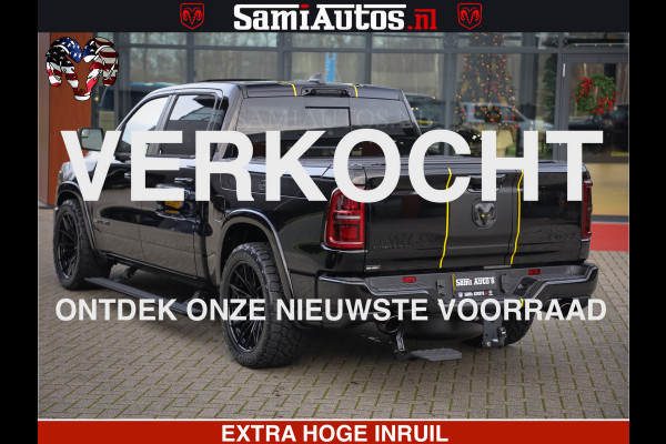 Dodge Ram 1500 Limited Night H.O 540HP 706Nm | Massage + Full Option | De Meest Luxe en Volle Pick-Up in zijn Klasse | Comfortabele Dubbele Cabine met Royale 5 Zitplaatsen | BPM vrij | Nu Leverbaar uit Voorraad | Voorraad Nr 2329 - 5135