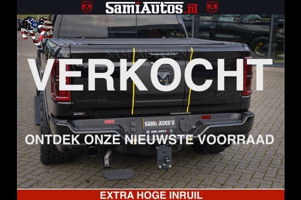 Dodge Ram 1500 Limited Night H.O 540HP 706Nm | Massage + Full Option | De Meest Luxe en Volle Pick-Up in zijn Klasse | Comfortabele Dubbele Cabine met Royale 5 Zitplaatsen | BPM vrij | Nu Leverbaar uit Voorraad | Voorraad Nr 2329 - 5135