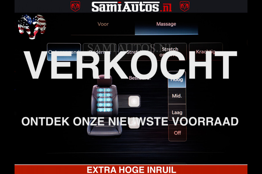 Dodge Ram 1500 Limited Night H.O 540HP 706Nm | Massage + Full Option | De Meest Luxe en Volle Pick-Up in zijn Klasse | Comfortabele Dubbele Cabine met Royale 5 Zitplaatsen | BPM vrij | Nu Leverbaar uit Voorraad | Voorraad Nr 2329 - 5135