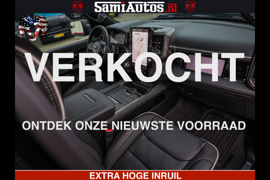 Dodge Ram 1500 Limited Night H.O 540HP 706Nm | Massage + Full Option | De Meest Luxe en Volle Pick-Up in zijn Klasse | Comfortabele Dubbele Cabine met Royale 5 Zitplaatsen | BPM vrij | Nu Leverbaar uit Voorraad | Voorraad Nr 2329 - 5135
