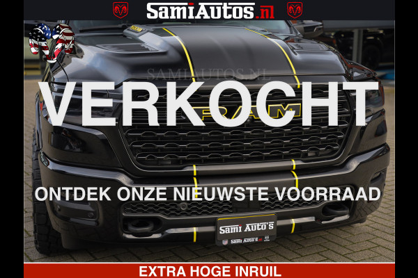 Dodge Ram 1500 Limited Night H.O 540HP 706Nm | Massage + Full Option | De Meest Luxe en Volle Pick-Up in zijn Klasse | Comfortabele Dubbele Cabine met Royale 5 Zitplaatsen | BPM vrij | Nu Leverbaar uit Voorraad | Voorraad Nr 2329 - 5135