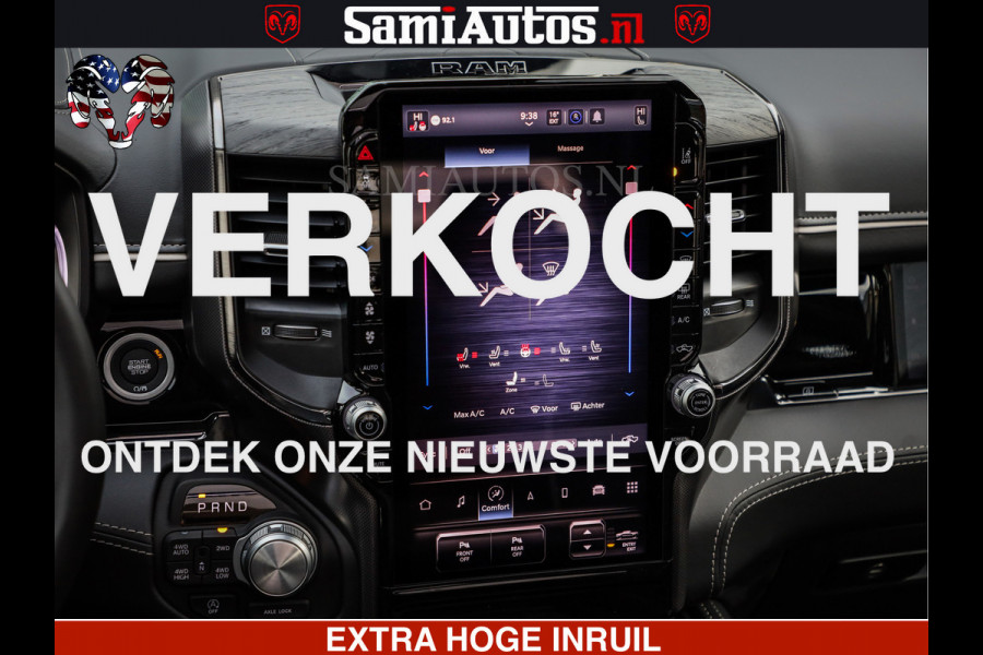 Dodge Ram 1500 Limited Night H.O 540HP 706Nm | Massage + Full Option | De Meest Luxe en Volle Pick-Up in zijn Klasse | Comfortabele Dubbele Cabine met Royale 5 Zitplaatsen | BPM vrij | Nu Leverbaar uit Voorraad | Voorraad Nr 2329 - 5135