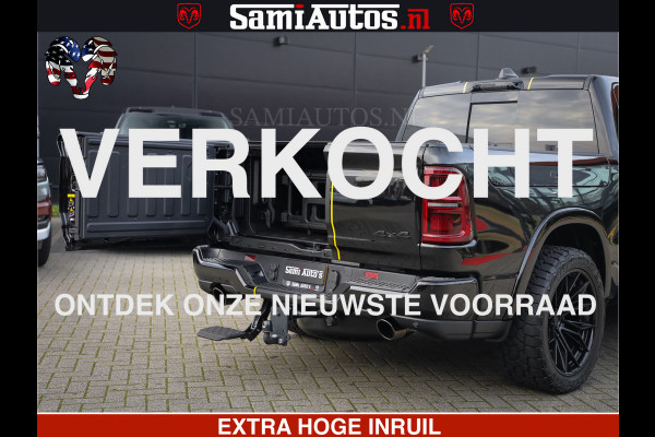 Dodge Ram 1500 Limited Night H.O 540HP 706Nm | Massage + Full Option | De Meest Luxe en Volle Pick-Up in zijn Klasse | Comfortabele Dubbele Cabine met Royale 5 Zitplaatsen | BPM vrij | Nu Leverbaar uit Voorraad | Voorraad Nr 2329 - 5135