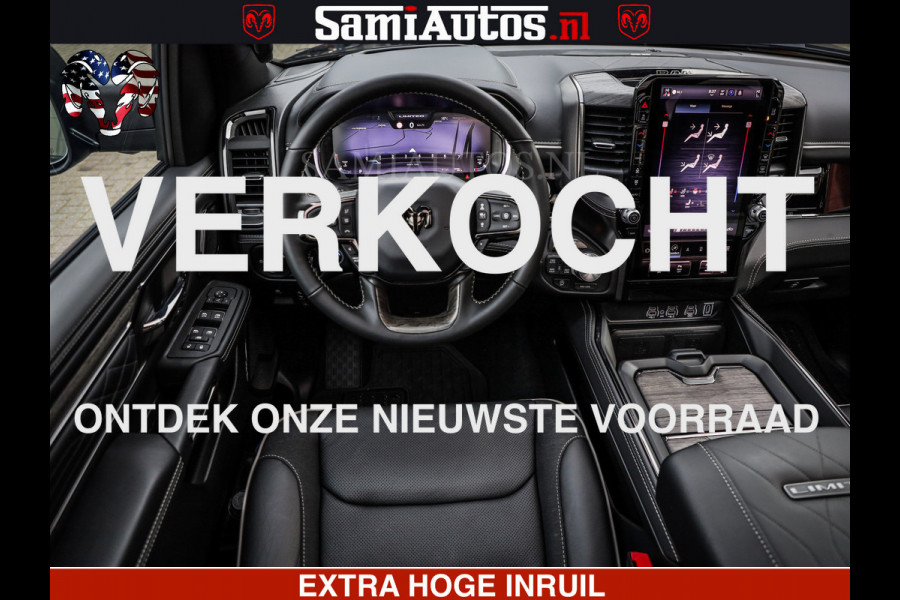 Dodge Ram 1500 Limited Night H.O 540HP 706Nm | Massage + Full Option | De Meest Luxe en Volle Pick-Up in zijn Klasse | Comfortabele Dubbele Cabine met Royale 5 Zitplaatsen | BPM vrij | Nu Leverbaar uit Voorraad | Voorraad Nr 2329 - 5135
