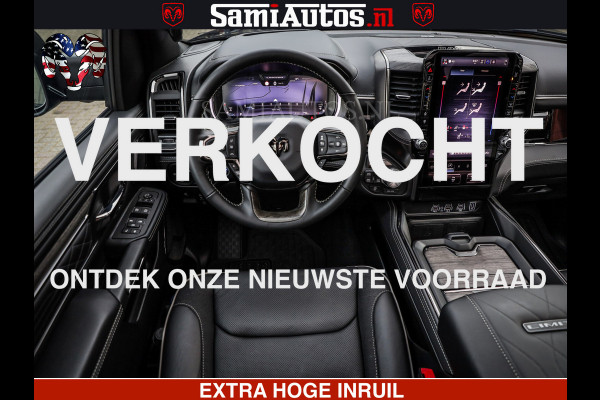 Dodge Ram 1500 Limited Night H.O 540HP 706Nm | Massage + Full Option | De Meest Luxe en Volle Pick-Up in zijn Klasse | Comfortabele Dubbele Cabine met Royale 5 Zitplaatsen | BPM vrij | Nu Leverbaar uit Voorraad | Voorraad Nr 2329 - 5135