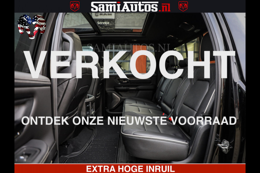 Dodge Ram 1500 Limited Night H.O 540HP 706Nm | Massage + Full Option | De Meest Luxe en Volle Pick-Up in zijn Klasse | Comfortabele Dubbele Cabine met Royale 5 Zitplaatsen | BPM vrij | Nu Leverbaar uit Voorraad | Voorraad Nr 2329 - 5135