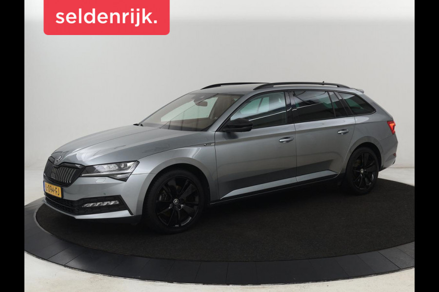 Škoda Superb 1.4 TSI iV Sportline | Trekhaak | 360 Camera | Achterbankverwarming | Adaptive cruise | Alcantara | Matrix LED | Carplay | Keyless | Sportstoelen | Memory | Navigatie | Stuurverwarming | PHEV | Plug In