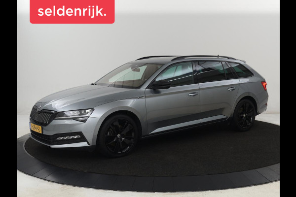 Škoda Superb 1.4 TSI iV Sportline | Trekhaak | 360 Camera | Achterbankverwarming | Adaptive cruise | Alcantara | Matrix LED | Carplay | Keyless | Sportstoelen | Memory | Navigatie | Stuurverwarming | PHEV | Plug In