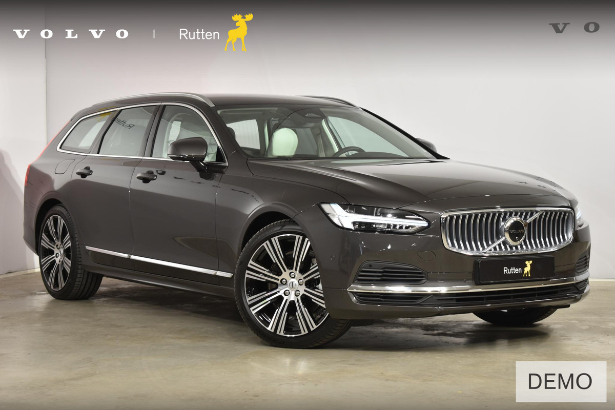 Volvo V90 T6 350PK Automaat Plug-in Hybrid AWD Plus Bright / Adaptieve cruise control/ BLIS / Elektrische stoelen/ Luchtvering/ Stoel en stuurwielverwarming/ Parkeersensoren met camera
