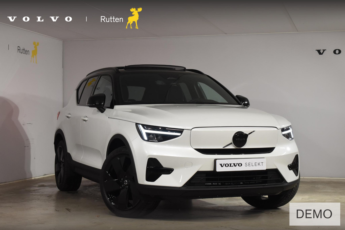 Volvo EX40 252PK Single Motor Ext. Range Plus Black Edition / Extra getint glas / 20'' velgen / Panoramadak / Zwart dak / Harman Kardon / Microtech/Nubuck