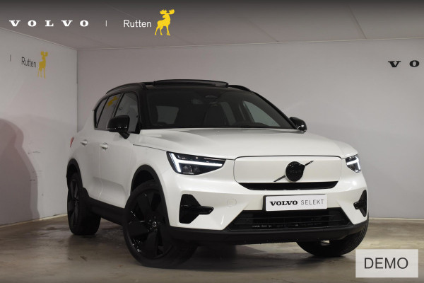 Volvo EX40 252PK Single Motor Ext. Range Plus Black Edition / Extra getint glas / 20'' velgen / Panoramadak / Zwart dak / Harman Kardon / Microtech/Nubuck