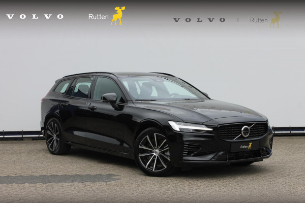 Volvo V60 T6 350PK Autm. Plug-in hybrid AWD Plus Dark Long Range / Google infotainment / Semi elekrisch wegklapbare trekhaak / Verwarmbare voorruit / Elektrisch bedienbare voorstoelen met geheugen / Verwarmbare voorstoelen