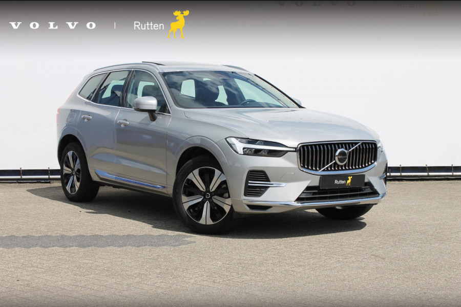 Volvo XC60 T6 350PK Long Range Plug-in hybrid AWD Plus Bright Panoramisch schuif-kanteldak / Google infotainment / Lederen bekleding / Parkeersensoren voor en achter met parkeercamera / Road Sign information / Cruise Control