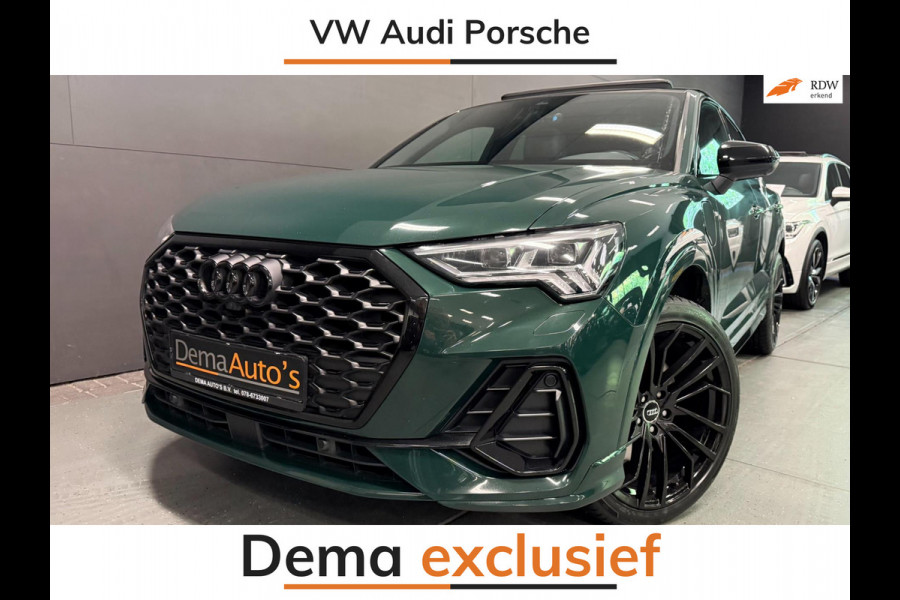 Audi Q3 Sportback 45 TFSI e 3X SLINE BLACK-LINE 20'' PANO/LEDER/SFEERVERL/SONOS/M-STOELEN/CAM/DAB///