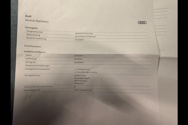 Audi Q3 Sportback 45 TFSI e 3X SLINE BLACK-LINE 20'' PANO/LEDER/SFEERVERL/SONOS/M-STOELEN/CAM/DAB///