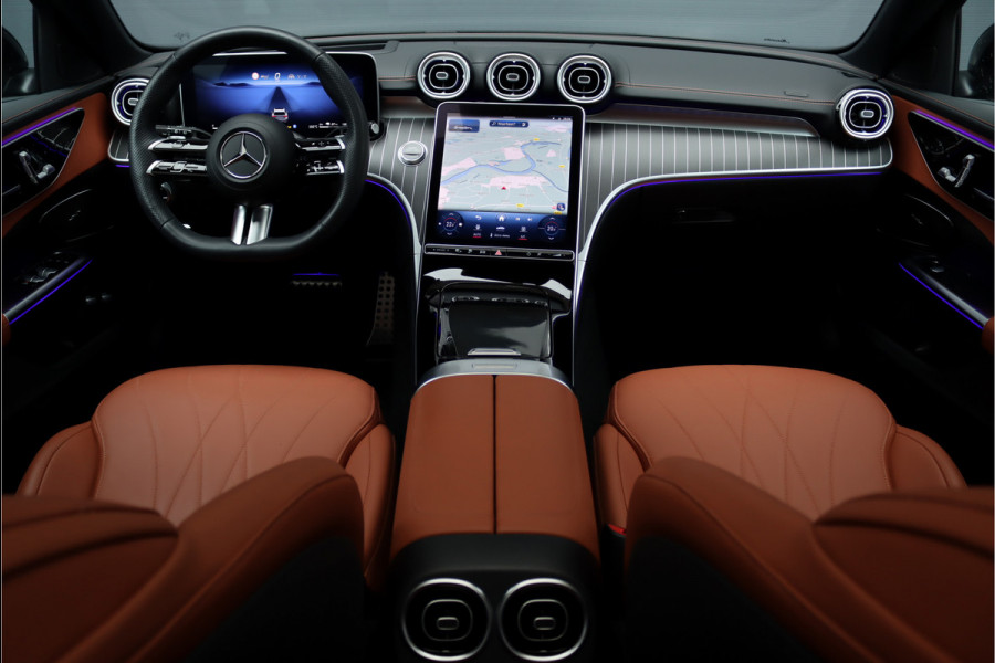 Mercedes-Benz C-Klasse Estate 300 e AMG Line Aut9 | Panoramadak | Trekhaak | Distronic | HUD | Stuurwielverwarming | Memory | Leder | Advanced Sound System | Sfeerverlichting | Rijassistentiepakket+ |