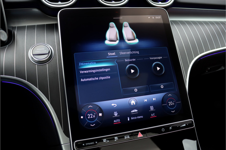 Mercedes-Benz C-Klasse Estate 300 e AMG Line Aut9 | Panoramadak | Trekhaak | Distronic | HUD | Stuurwielverwarming | Memory | Leder | Advanced Sound System | Sfeerverlichting | Rijassistentiepakket+ |