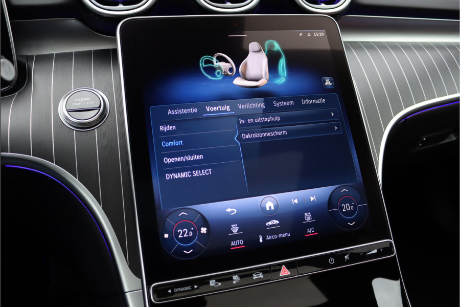 Mercedes-Benz C-Klasse Estate 300 e AMG Line Aut9 | Panoramadak | Trekhaak | Distronic | HUD | Stuurwielverwarming | Memory | Leder | Advanced Sound System | Sfeerverlichting | Rijassistentiepakket+ |