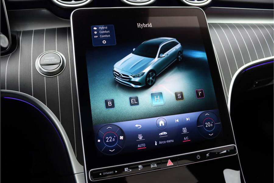 Mercedes-Benz C-Klasse Estate 300 e AMG Line Aut9 | Panoramadak | Trekhaak | Distronic | HUD | Stuurwielverwarming | Memory | Leder | Advanced Sound System | Sfeerverlichting | Rijassistentiepakket+ |