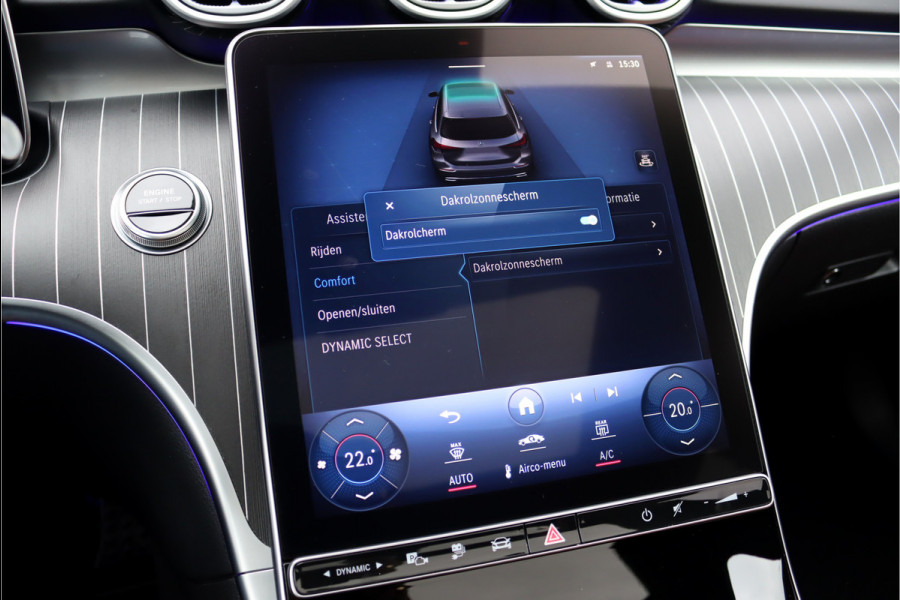 Mercedes-Benz C-Klasse Estate 300 e AMG Line Aut9 | Panoramadak | Trekhaak | Distronic | HUD | Stuurwielverwarming | Memory | Leder | Advanced Sound System | Sfeerverlichting | Rijassistentiepakket+ |