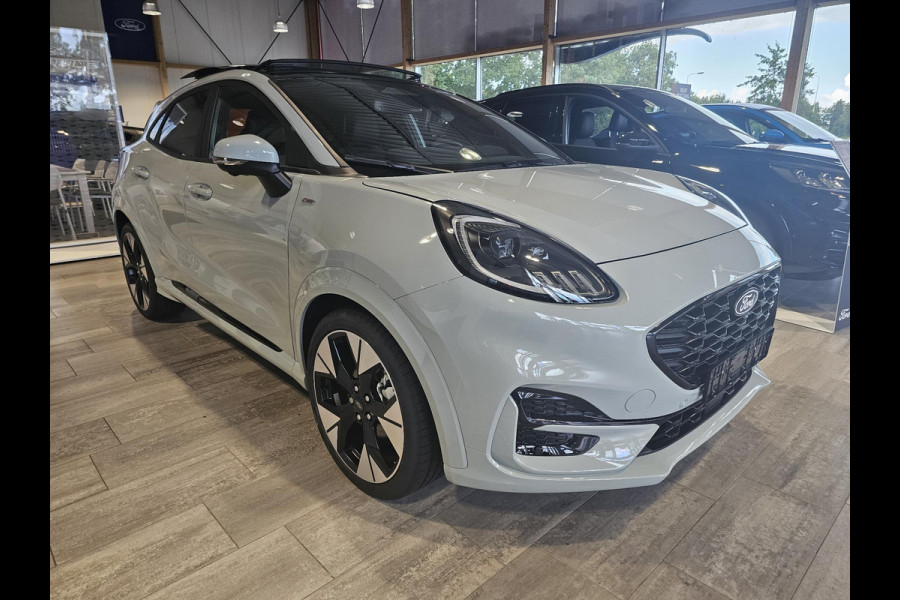 Ford Puma 1.0 EcoBoost Hybrid ST-Line X | SCI | 125pk | Ford Voorraad | Full options | Schuif-kanteldak | B&O geluid | Full led | Adaptive cruise control | Digitaal dashboard | Half leder etc.