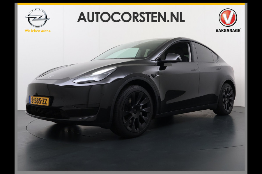 Tesla Model Y LFP-Accu SOH 97% Leder Lmv 20" Warmtepomp Camera's Panormadak Adap.Cruise Navi RWD Ecc Autopilot Stoel+Stuur+Achterbank Verwarming Elek.Achterklep Dodehoek detector Draadloze telefoonlader Origineel Nederlandse Auto