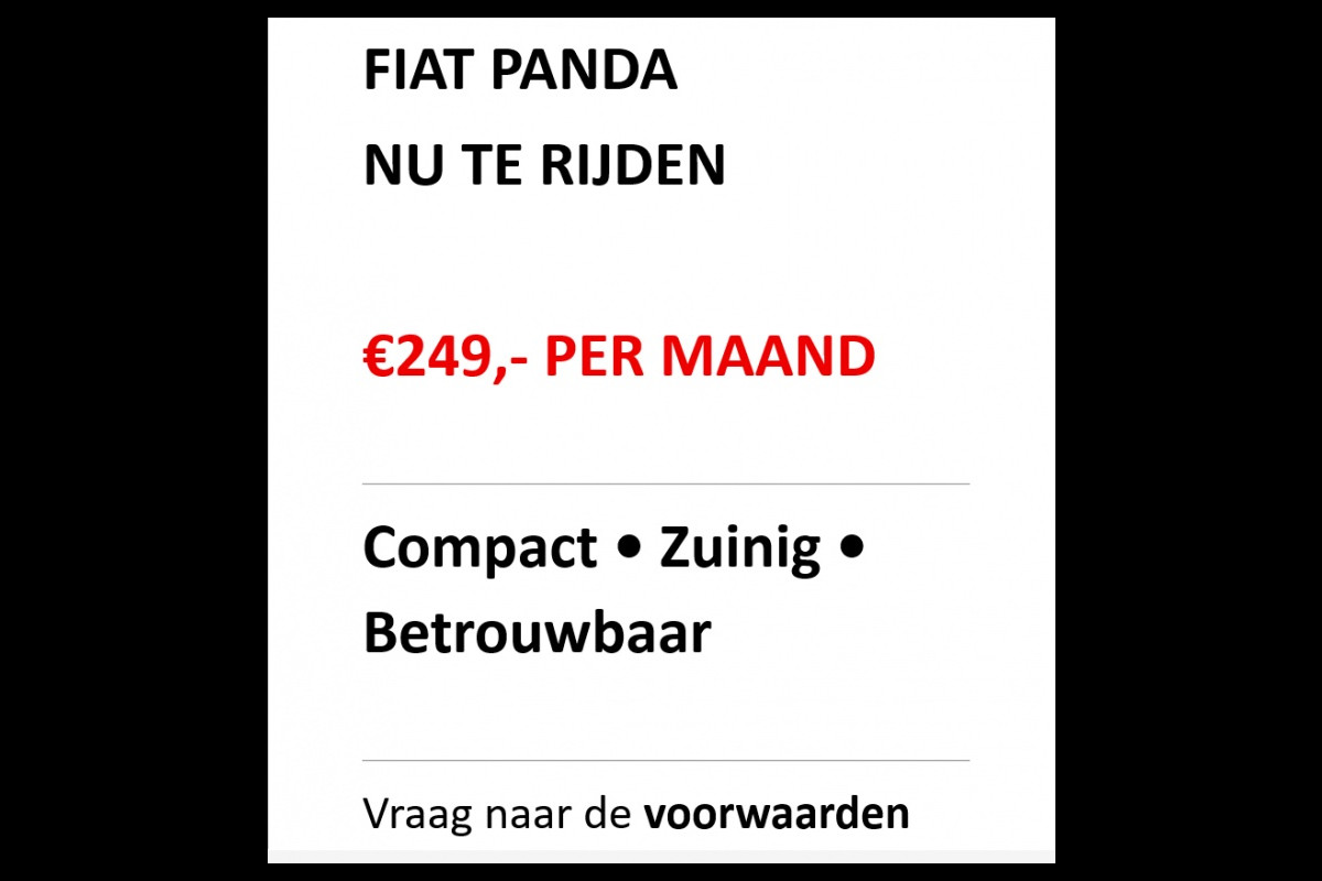 Fiat Panda 1.0 Hybrid City / INCL. 2 jaar FabrieksGarantie
