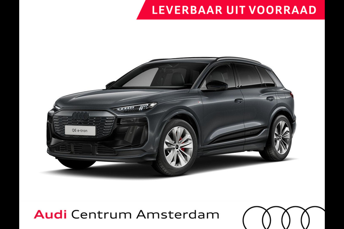 Audi Q6 e-tron S edition 83Kwh 252 pk SUV | Tech pakket plus | Glazen panoramadak | Lederen bekleding | Rode remzadels |