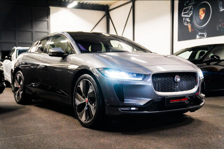 Jaguar I-PACE EV400 First Edition 90 kWh |Panorama | Alcantara Hemel | Luxe Leder | Camera | Stoelverwarming | Stuurwiel verwarmd