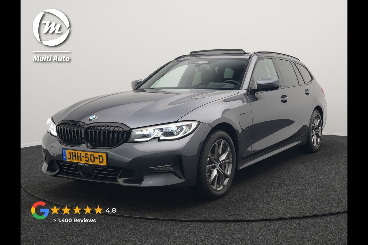 BMW 3 Serie Touring 330e xDrive Sportline Plug In Hybrid 293pk Dealer O.H. PHEV | Panodak | Head Up | Adaptive Cruise | Laser LED | Harman & Kardon | Lederen M-Sportstoelen Memory & Verwarmd | Sfeerverlichting | Virtual | Navigatie |