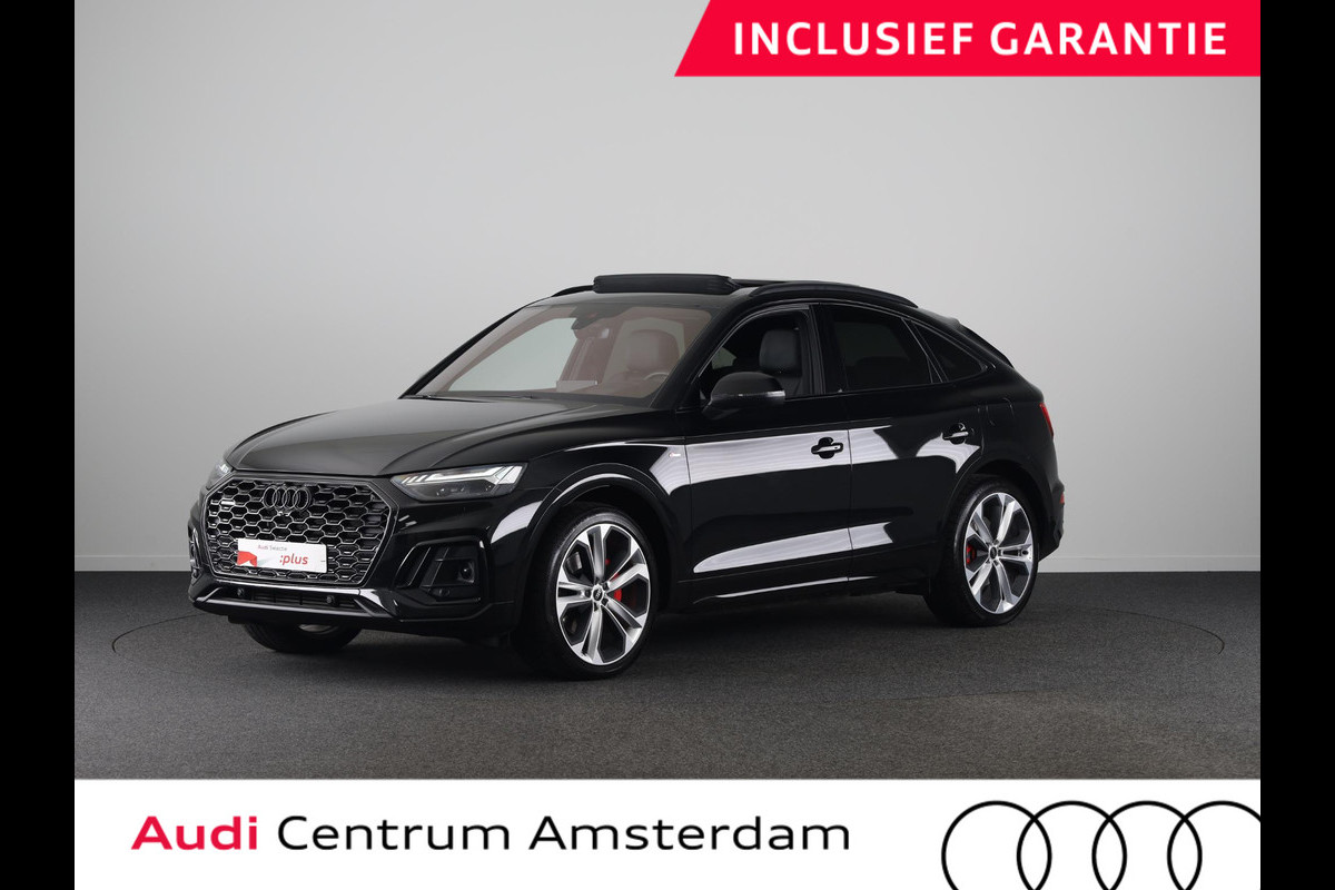 Audi Q5 Sportback 55 TFSI e S edition Competition 367pk | Panoramdak | Head Up Display | Luchtvering | B&O Audio | Verwarmbare voorstoelen | Trekhaak