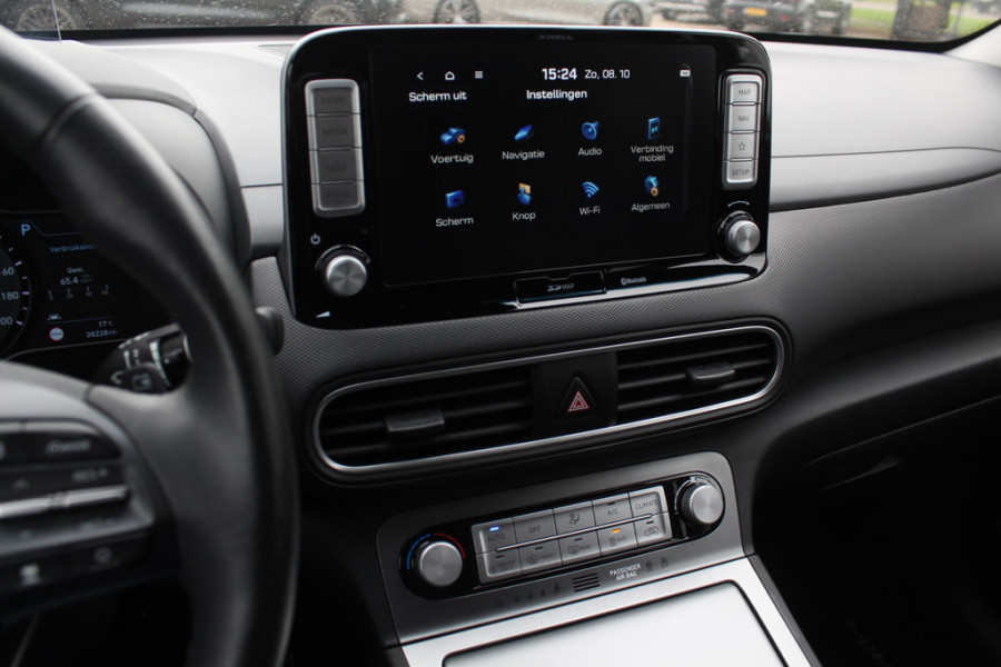 Hyundai Kona EV Premium 64 kWh / Camera / Leder / Head-up / 18'' / Navigatie / Stuur+Stoelverwarming / Keyless / KRELL Audio / DAB / ACC