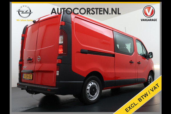 Opel Vivaro D 126PKDubbele Cabine 5-Persoons L2H1 Trekhaak Camera Navi Airco Cruise Control Pdc Sport EcoFlex 1.6CDTI Euro 6 Betonplex Vloer Wandbetimmering Schuifdeur 1e Eigenaar Origineel Nederlandse Auto