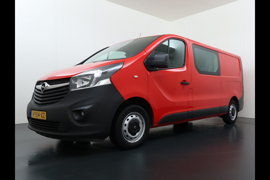 Opel Vivaro D 126PKDubbele Cabine 5-Persoons L2H1 Trekhaak Camera Navi Airco Cruise Control Pdc Sport EcoFlex 1.6CDTI Euro 6 Betonplex Vloer Wandbetimmering Schuifdeur 1e Eigenaar Origineel Nederlandse Auto