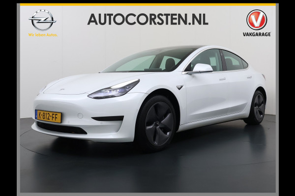Tesla Model 3 SR+ 325PK Trekhaak Lmv 18" AutoPilot FSD Leder Pano-dak Adaptive-Cruise Camera's Elektr.-Stuur+Stoelen+Spiegels+Geheugen+Easy-En SOH 92% Navi LED Comfortstoelen ACC DAB Voorverwarmen interieur via App Keyless One-Pedal-Drive 1e Eigenaar Origineel Nederlandse Auto