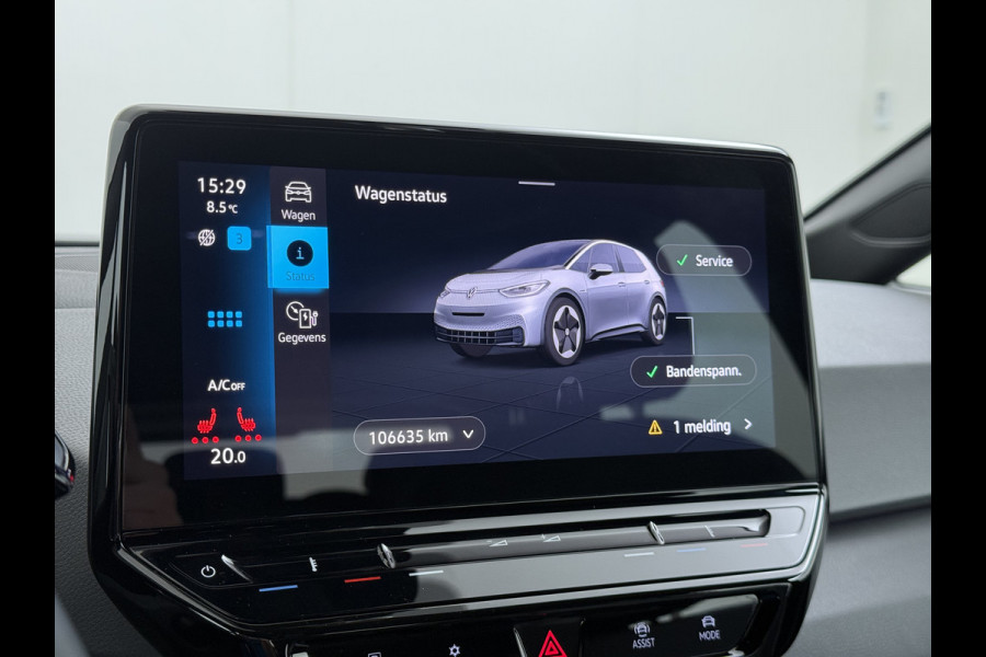 Volkswagen ID.3 Pro 58kWh Apple Carplay Android Adap.Cruise App-Connect SOH 92% Navi Ecc Pdc-a+v Voorklimatisering Stoelverwarming Bordherkenning Lane-Assist Lmv Led Rijstrooksensor Origineel Nederlandse Auto 1e eigenaar