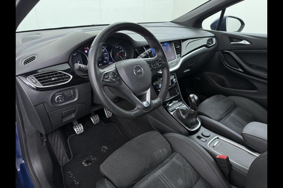 Opel Astra Sports Tourer 1.2T Leer/Alcantara Led-Matrix Innovation Bose®-Hifi Navi Camera Park-Assist + PDC-a+v Apple Carplay Android Keyle AGR-Comfort-Stoel+Stuur+Voorruitverwarming Elek.Achterklep Pdc Lane Assist DAB Regen-Lichtsensor Bordherkenning Zwarte-Hemel Origineel Nederlandse Auto Zeer luxe uitvoering! A-Label EURO6  € 30.000 nieuw