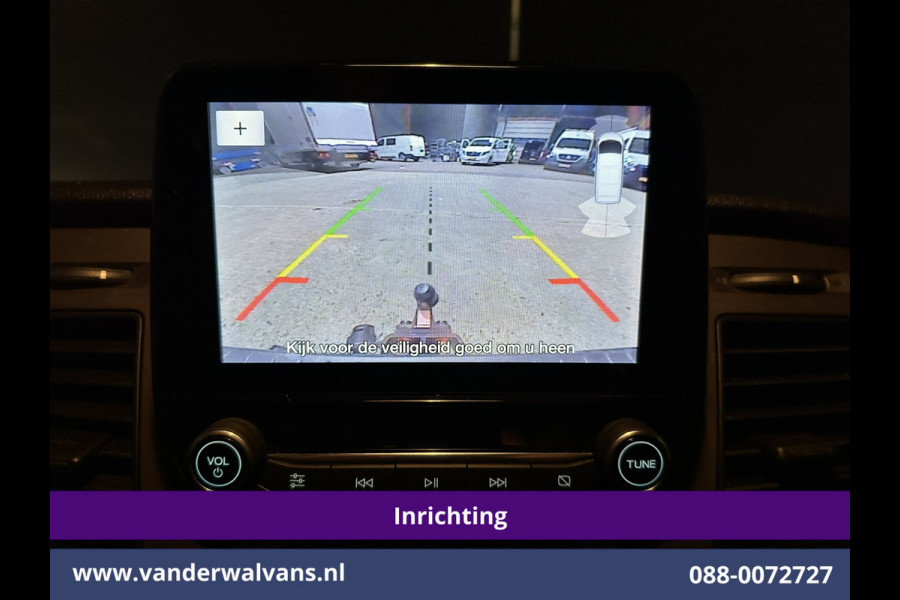 Ford Transit Custom 2.0 TDCI 130pk L2H1 Inrichting Euro6 Airco | Camera | Apple Carplay | LED | 2800kg Trekhaak | Cruisecontrol Android Auto, Stoelverwarming, Verwarmde voorruit, Parkeersensoren, Bijrijdersbank, Achterklep